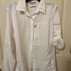 Columbia Sportswear Omni-Shade Sun Protection Long sleeve shirt.  White - XL.